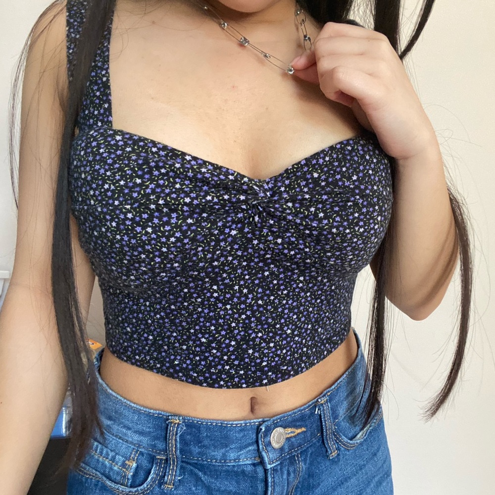 Cute bustier y2k crop top